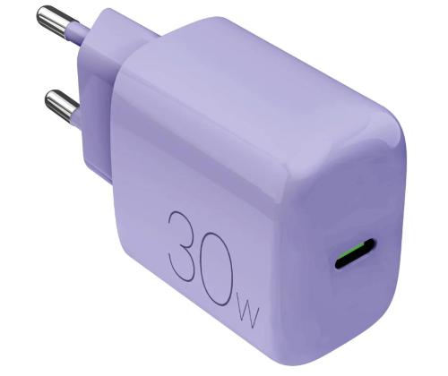 Puro DAILY 1, USB-C, 30 W, lilla - Laadija