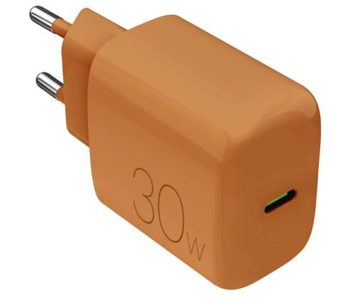 Puro DAILY 1, USB-C, 30 W, oranž - Laadija