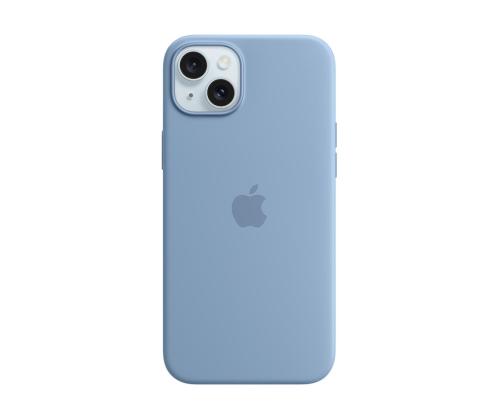 Apple Silicone Case with Magsafe, iPhone 15 Plus, helesinine - Ümbris