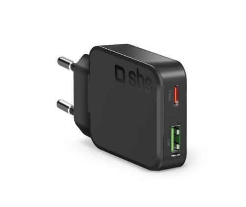 SBS Ultra-Slim, 45 W, must - Laadija