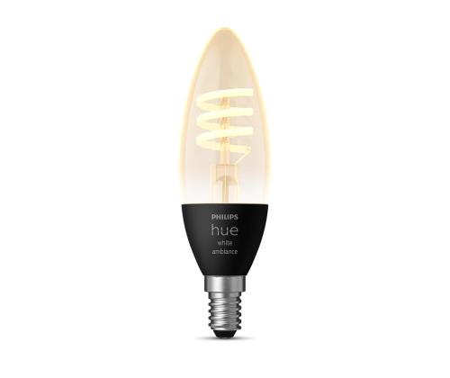 Philips Hue White Ambiance, E14, hõõgniidiga, valge - Nutivalgusti