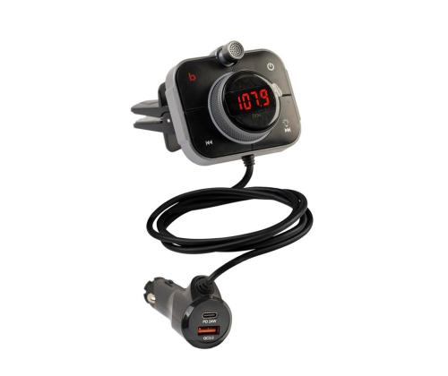 Kenner FT-624 BT, Bluetooth, USB-C, USB QC 3.0, RGB valgus, must - FM saatja