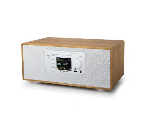Muse M-695 DBTW, CD/FM/DAB+, pruun/valge - Muusikakeskus