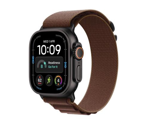 Apple Watch Ultra 4, 49 mm, Alpine Loop, M, must titaan / pruun - Nutikell