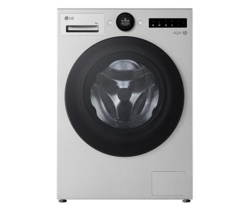 LG, 9 kg, sügavus 47.5 cm, 1200 p/min, hõbedane - Eestlaetav pesumasin