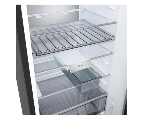 LG, Total No Frost, 375 L, kõrgus 203 cm, must teras - Külmik