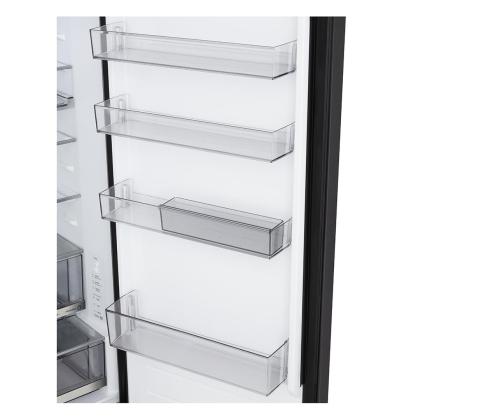 LG, Total No Frost, 375 L, kõrgus 203 cm, must teras - Külmik