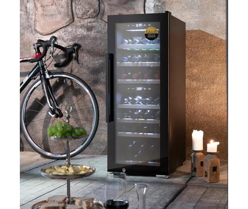 Caso WineExclusive 38 Smart, 38 pudelit, kõrgus 107 cm, must - Veinikülmik