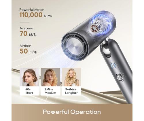 Dreame Pocket Pro, Space Grey, 1300 W, hall - Föön