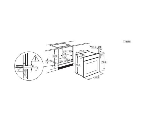 Electrolux 600 SteamBake, 65 L, roostevaba teras - Integreeritav ahi