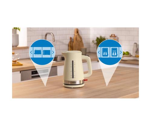Bosch MyMoment, 2400 W, 1.7 L, beež - Veekeetja