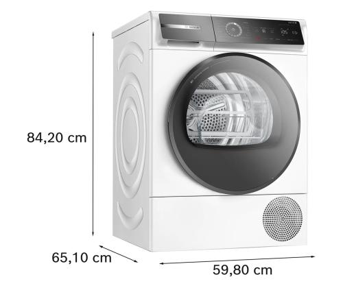 Bosch, Seeria 8, 9 kg, sügavus 61.3 cm - Pesukuivati