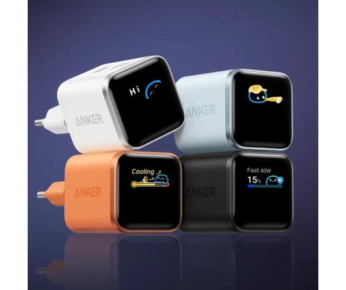 Anker Nano Smart Display Charger, 45W, must - Laadimisadapter