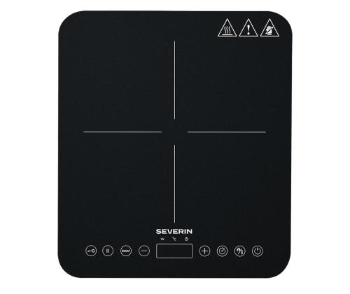 Severin, 2000 W, must - Induktsioonlauapliit 1 keedualaga
