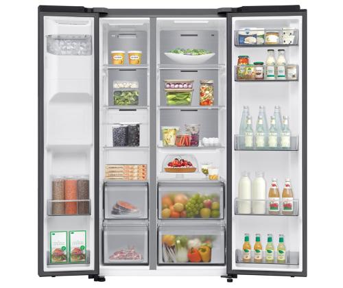 Samsung Bespoke AI, NoFrost, 640 L, kõrgus 179 cm, must - SBS-külmik