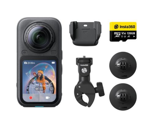 Insta360 X6 Motorcycle Bundle, 8K, must - Seikluskaamera