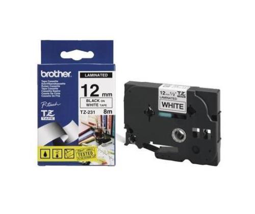 Lint must kiri valgel taustal 8m x 12mm, Brother