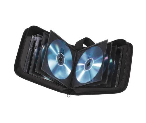 Hama CD/DVD/Blu-ray Wallet 32, must - Plaaditasku