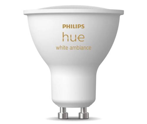 Philips Hue White Ambiance, GU10, valge - Nutivalgusti