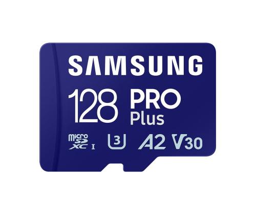 Samsung PRO Plus, 2023, microSDXC, 128 GB, sinine - Mälukaart ja adapter