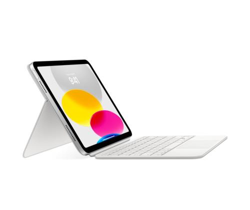 Apple Magic Keyboard Folio, iPad 10, SWE, valge - Klaviatuuriga ümbris