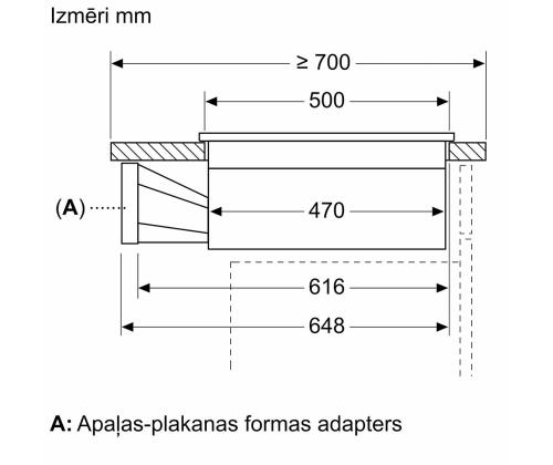 Bosch, Seeria 4, laius 80 cm, raamita, must - Integreeritav induktsioonpliidiplaat õhupuhastiga