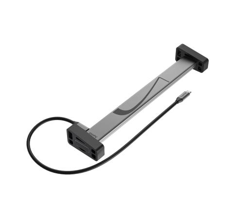 Hama Connect2Office, USB-C, 12 ports, 100 W, hall - Sülearvuti dokk