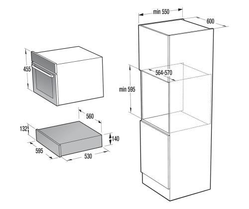 Hisense, must - Integreeritav soojendussahtel