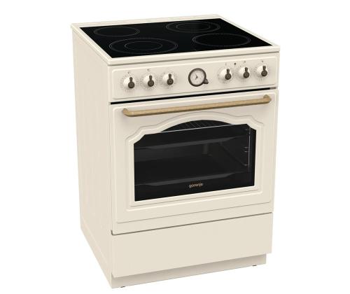 Gorenje, 11 funktsiooni, 71 L, laius 60 cm, beež - Keraamiline pliit