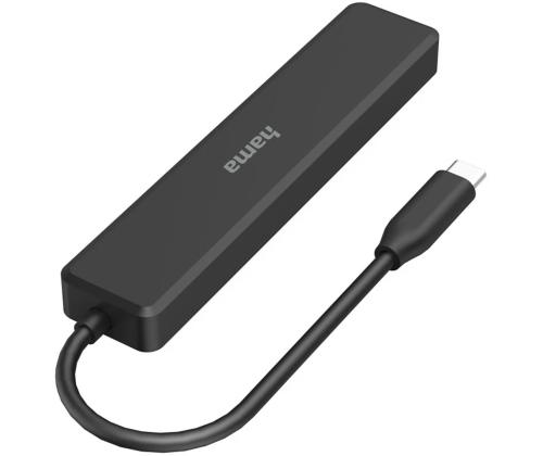 Hama USB-C Hub, 3x USB-A, USB-C, HDMI, must - USB jagaja