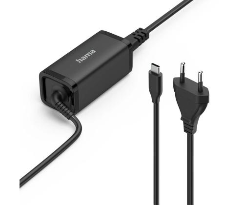 Hama Universal USB-C Notebook Power Supply, 45 W, must - Laadija
