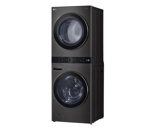 LG, 12 kg + 10 kg, sügavus 66 cm, 1400 p/min, must - Pesumasin + Pesukuivati
