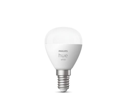 Philips Hue White Lustre, Läikiv, P45, E14, 2 tk, valge - Nutivalgusti