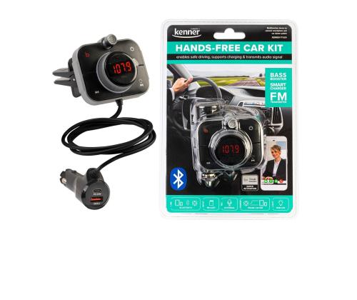 Kenner FT-624 BT, Bluetooth, USB-C, USB QC 3.0, RGB valgus, must - FM saatja