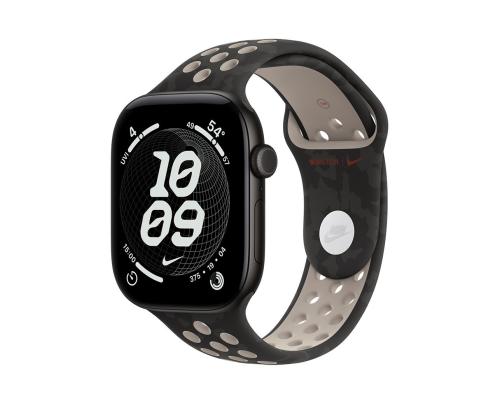 Apple Nike Sport Band, 46 mm, S/M, must - Kellarihm