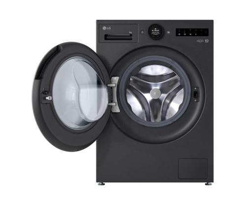 LG, 9 kg, sügavus 47.5 cm, 1200 p/min, must - Eestlaetav pesumasin