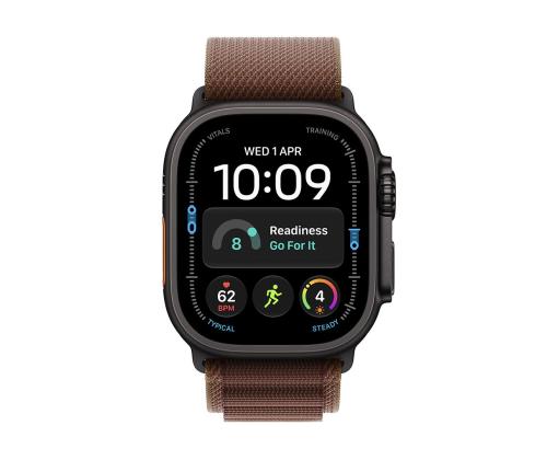 Apple Watch Ultra 4, 49 mm, Alpine Loop, M, must titaan / pruun - Nutikell