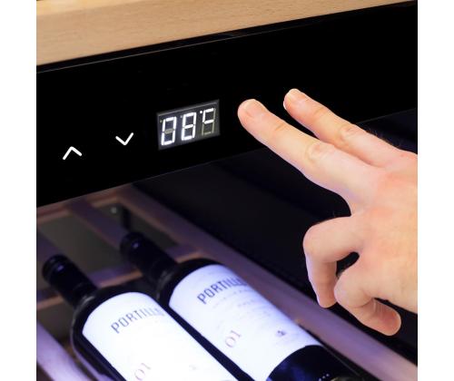 Caso WineExclusive 24 Smart, 24 pudelit, kõrgus 88 cm, must - Veinikülmik