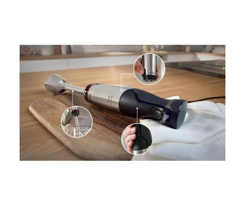 Bosch ErgoMaster, Series 6, 1000 W, roostevaba teras/must - Saumikser