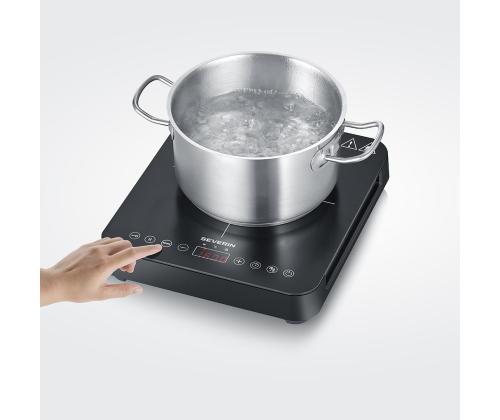 Severin, 2000 W, must - Induktsioonlauapliit 1 keedualaga