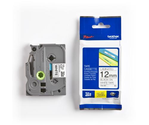 Lint must kiri valgel taustal 8m x 12mm, Brother