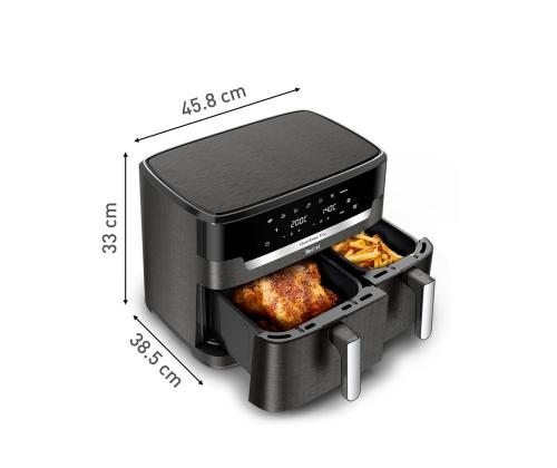 Tefal XXL Dual Easy Fry, 2700 W, 11 L, tumehall - Kuumaõhufritüür