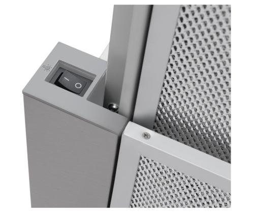 Hansa, 270 m³/h, laius 60 cm, roostevaba teras - Integreeritav õhupuhasti