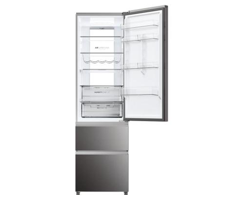 Haier 3D 60 Series 7, No Frost, 414 L, kõrgus 205 cm, tume roostevaba - Külmik
