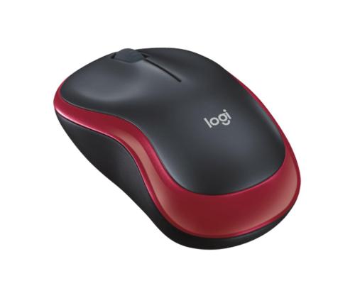 Logitech M185, punane - Juhtmevaba hiir