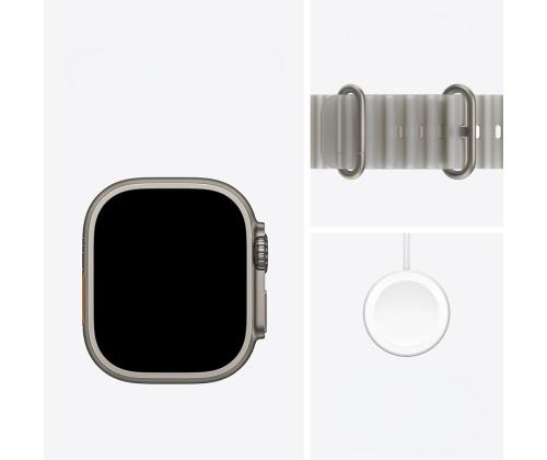 Apple Watch Ultra 4, 49 mm, Ocean Band, titaan / hall - Nutikell