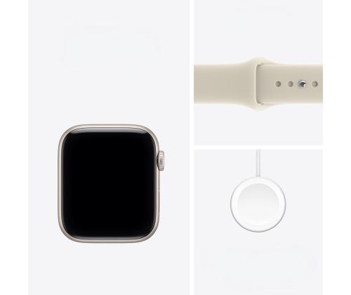 Apple Watch SE 3, 44 mm, GPS, sport band, M/L, beež alumiinium / beež - Nutikell