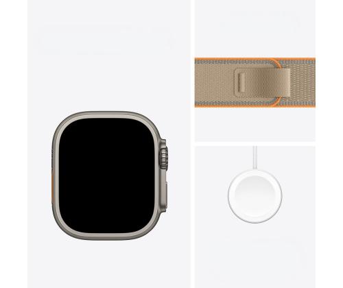 Apple Watch Ultra 4, 49 mm, Trail Loop, S/M, titaan / helepruun - Nutikell