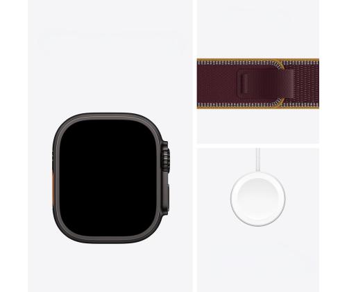 Apple Watch Ultra 4, 49 mm, Trail Loop, S/M, must titaan / pruun - Nutikell