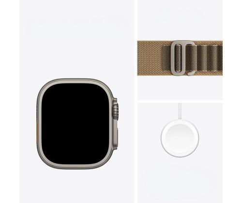 Apple Watch Ultra 4, 49 mm, Alpine Loop, M, titaan / helepruun - Nutikell